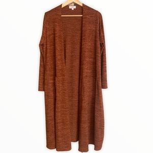 LuLaRoe Rust Sarah Cardigan Medium